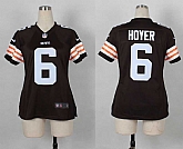 Glued Women Nike Cleveland Browns #6 Hoyer Browns Team Color Game Jersey WEM,baseball caps,new era cap wholesale,wholesale hats