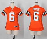 Glued Women Nike Cleveland Browns #6 Hoyer Orange Team Color Game Jersey WEM,baseball caps,new era cap wholesale,wholesale hats