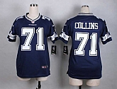 Glued Women Nike Dallas Cowboys #71 Collins Navy Blue Team Color Game Jersey WEM,baseball caps,new era cap wholesale,wholesale hats