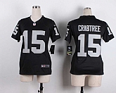 Glued Women Nike Oakland Raiders #15 Michael Crabtree Black Team Color Game Jersey WEM,baseball caps,new era cap wholesale,wholesale hats