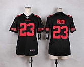 Glued Women Nike San Francisco 49ers #23 Reggie Bush 2015 Black Team Color Game Jersey WEM,baseball caps,new era cap wholesale,wholesale hats