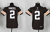 Glued Youth Nike Cleveland Browns #2 Manziel Browns Team Color Game Jersey WEM,baseball caps,new era cap wholesale,wholesale hats