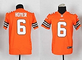 Glued Youth Nike Cleveland Browns #6 Hoyer Orange Team Color Game Jersey WEM,baseball caps,new era cap wholesale,wholesale hats