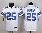 Glued Youth Nike Dallas Cowboys #25 Dunbar White Team Color Game Jersey WEM,baseball caps,new era cap wholesale,wholesale hats