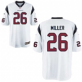 Glued Youth Nike Houston Texans #26 Lamar Miller White Team Color Game Jersey WEM