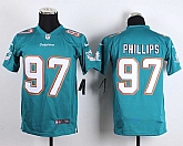 Glued Youth Nike Miami Dolphins #97 Phillips Green Team Color Game Jersey WEM,baseball caps,new era cap wholesale,wholesale hats