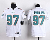 Glued Youth Nike Miami Dolphins #97 Phillips White Team Color Game Jersey WEM,baseball caps,new era cap wholesale,wholesale hats