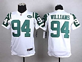 Glued Youth Nike New York Jets #94 Leonard Williams White Team Color Game Jersey WEM