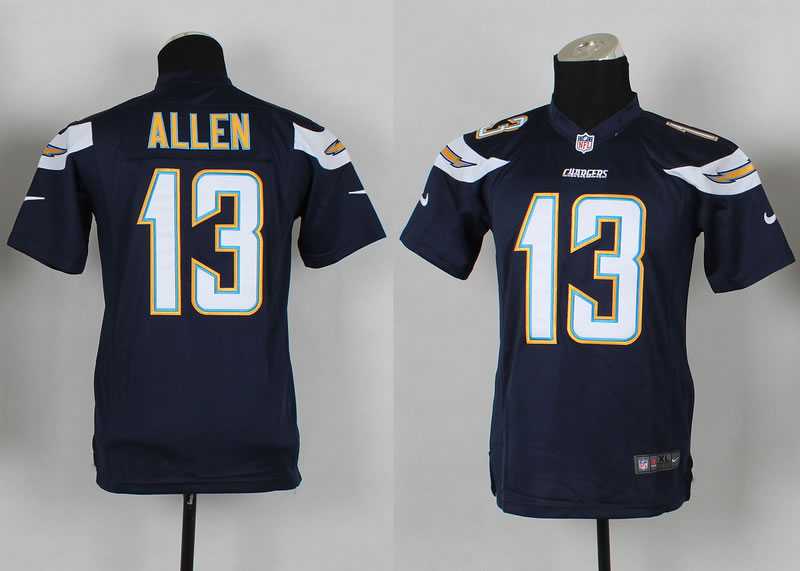Glued Youth Nike San Diego Chargers #13 Keenan Allen 2014 Navy Blue Team Color Game Jersey WEM