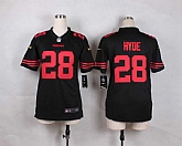 Glued Youth Nike San Francisco 49ers #28 Carlos Hyde 2015 Black Team Color Game Jersey WEM,baseball caps,new era cap wholesale,wholesale hats