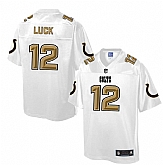 Printed Nike Indianapolis Colts #12 Andrew Luck White Men's NFL Pro Line Fashion Game Jersey,baseball caps,new era cap wholesale,wholesale hats
