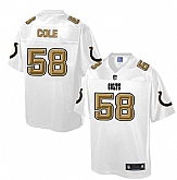 Printed Nike Indianapolis Colts #58 Trent Cole White Men's NFL Pro Line Fashion Game Jersey,baseball caps,new era cap wholesale,wholesale hats