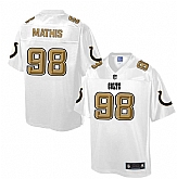 Printed Nike Indianapolis Colts #98 Robert Mathis White Men's NFL Pro Line Fashion Game Jersey,baseball caps,new era cap wholesale,wholesale hats