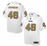 Printed Nike Pittsburgh Steelers #46 Will Johnson White Men's NFL Pro Line Fashion Game Jersey,baseball caps,new era cap wholesale,wholesale hats
