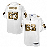 Printed Nike Pittsburgh Steelers #63 Dermontti Dawson White Men's NFL Pro Line Fashion Game Jersey,baseball caps,new era cap wholesale,wholesale hats