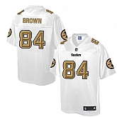 Printed Nike Pittsburgh Steelers #84 Antonio Brown White Men's NFL Pro Line Fashion Game Jersey,baseball caps,new era cap wholesale,wholesale hats