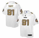 Printed Nike Pittsburgh Steelers #91 Stephon Tuitt White Men's NFL Pro Line Fashion Game Jersey