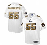 Printed Nike St. Louis Rams #55 James Laurinaitis White Men's NFL Pro Line Fashion Game Jersey,baseball caps,new era cap wholesale,wholesale hats