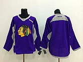 Men Chicago Blackhawks Customized Purple Stitched Hockey Jersey,baseball caps,new era cap wholesale,wholesale hats
