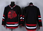 Men Chicago Blackhawks Customized Stadium Series Black With Red Skull Stitched Hockey Jersey,baseball caps,new era cap wholesale,wholesale hats