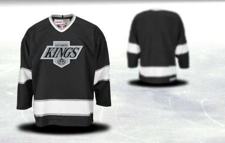 Men Los Angeles Kings Customized Black Classic Vintage Stitched Hockey Jersey