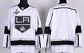 Men Los Angeles Kings Customized Champions Patch White Stitched Hockey Jersey,baseball caps,new era cap wholesale,wholesale hats
