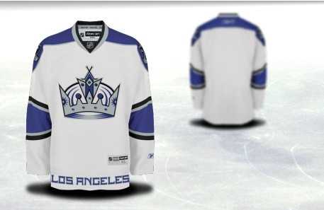 Men Los Angeles Kings Customized White Stitched Hockey Jersey