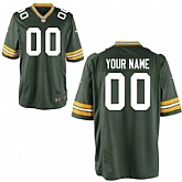 Men Nike Green Bay Packers Customized Green Team Color Stitched NFL Game Jersey,baseball caps,new era cap wholesale,wholesale hats
