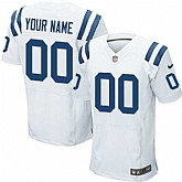 Men Nike Indianapolis Colts Customized White Team Color Stitched NFL Elite Jersey,baseball caps,new era cap wholesale,wholesale hats