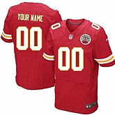 Men Nike Kansas City Chiefs Customized Red Team Color Stitched NFL Elite Jersey,baseball caps,new era cap wholesale,wholesale hats
