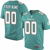 Men Nike Miami Dolphins Customized Green Team Color Stitched NFL Elite Jersey,baseball caps,new era cap wholesale,wholesale hats