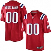 Men Nike New England Patriots Customized Red Alternate Stitched NFL Game Jersey,baseball caps,new era cap wholesale,wholesale hats