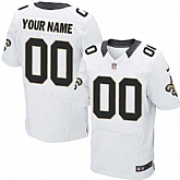 Men Nike New Orleans Saints Customized White Team Color Stitched NFL Elite Jersey,baseball caps,new era cap wholesale,wholesale hats