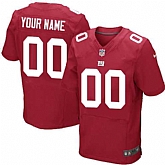 Men Nike New York Giants Customized Red Team Color Stitched NFL Elite Jersey,baseball caps,new era cap wholesale,wholesale hats