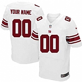 Men Nike New York Giants Customized White Team Color Stitched NFL Elite Jersey,baseball caps,new era cap wholesale,wholesale hats