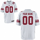 Men Nike New York Giants Customized White Team Color Stitched NFL Game Jersey,baseball caps,new era cap wholesale,wholesale hats