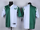 Men Nike New York Jets Customized Green-White Split Stitched NFL Elite Jersey,baseball caps,new era cap wholesale,wholesale hats
