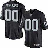 Men Nike Oakland Raiders Customized Black Team Color Stitched NFL Game Jersey,baseball caps,new era cap wholesale,wholesale hats