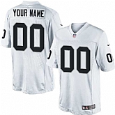 Men Nike Oakland Raiders Customized White Team Color Stitched NFL Game Jersey,baseball caps,new era cap wholesale,wholesale hats