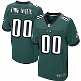 Men Nike Philadelphia Eagles Customized Green Team Color Stitched NFL Elite Jersey,baseball caps,new era cap wholesale,wholesale hats