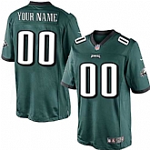 Men Nike Philadelphia Eagles Customized Green Team Color Stitched NFL Game Jersey,baseball caps,new era cap wholesale,wholesale hats