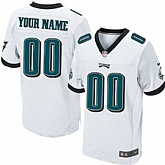 Men Nike Philadelphia Eagles Customized White Team Color Stitched NFL Elite Jersey,baseball caps,new era cap wholesale,wholesale hats