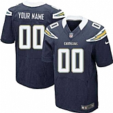 Men Nike San Diego Chargers Customized Navy Blue Team Color Stitched NFL Elite Jersey,baseball caps,new era cap wholesale,wholesale hats
