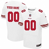 Men Nike San Francisco 49ers Customized White Team Color Stitched NFL Elite Jersey,baseball caps,new era cap wholesale,wholesale hats