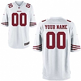 Men Nike San Francisco 49ers Customized White Team Color Stitched NFL Game Jersey,baseball caps,new era cap wholesale,wholesale hats