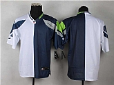 Men Nike Seattle Seahawks Customized Blue-White Split Stitched NFL Elite Jersey,baseball caps,new era cap wholesale,wholesale hats