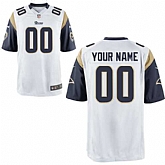 Men Nike St. Louis Rams Customized White Team Color Stitched NFL Game Jersey,baseball caps,new era cap wholesale,wholesale hats