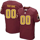 Men Nike Washington Redskins Customized Red-Golden Team Color Stitched NFL Elite Jersey,baseball caps,new era cap wholesale,wholesale hats