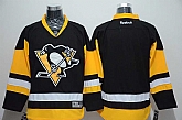 Men Pittsburgh Penguins Customized Black-Yellow Third Stitched Hockey Jersey,baseball caps,new era cap wholesale,wholesale hats