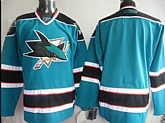 Men San Jose Sharks Customized Blue Stitched Hockey Jersey,baseball caps,new era cap wholesale,wholesale hats